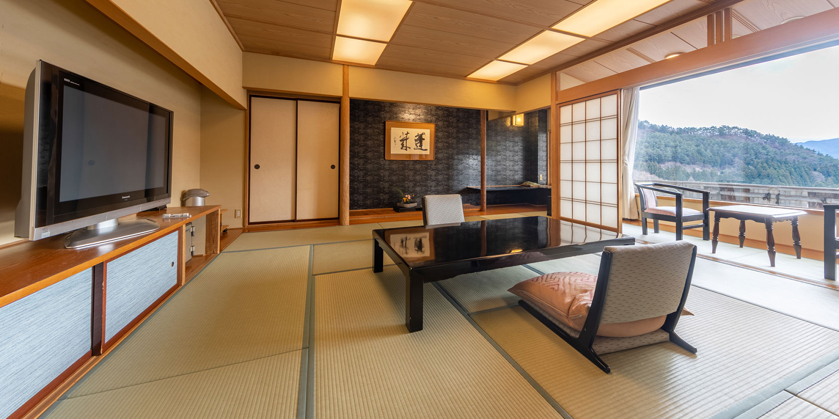 檜露天風呂付客室「蓬莱」1