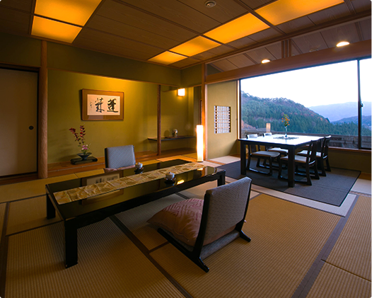 檜露天風呂付客室「蓬莱」